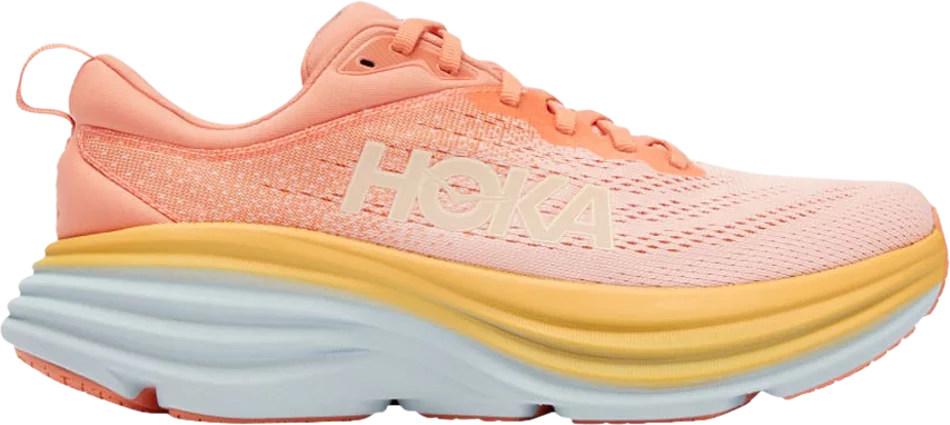 HOKA - Bondi 8 (Shell Coral Peach Parfait)