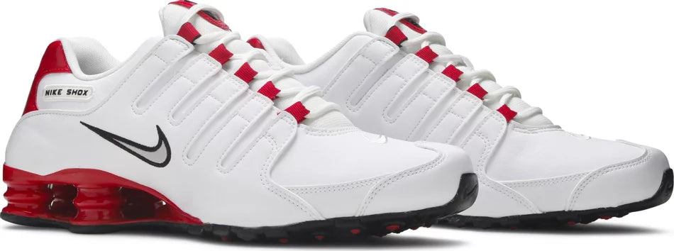 Nike Shox NZ - White University Red