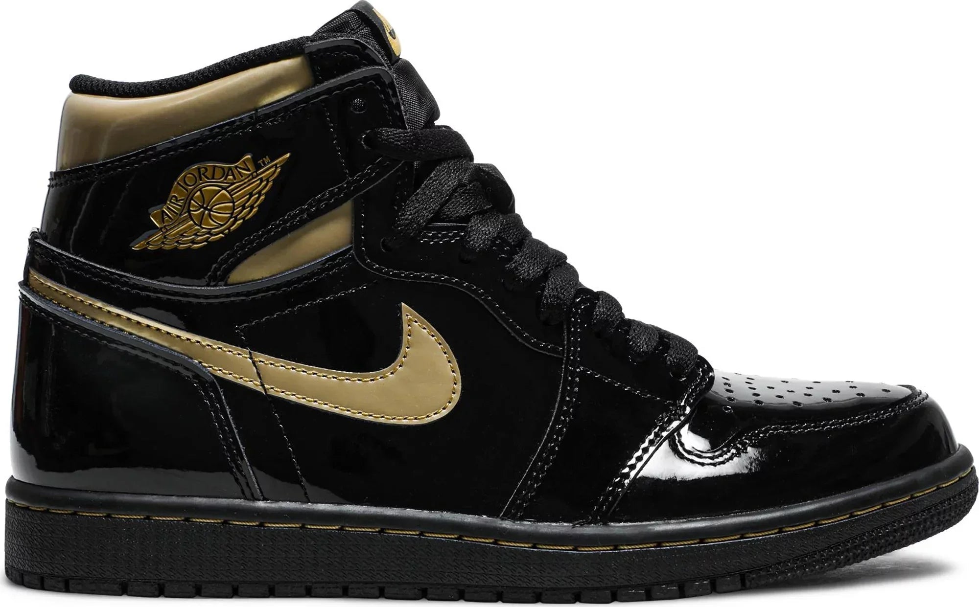 Jordan 1 Retro High - Black Metallic Gold