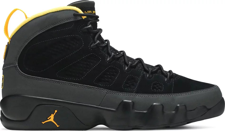 Jordan 9 Retro - Dark Charcoal University Gold