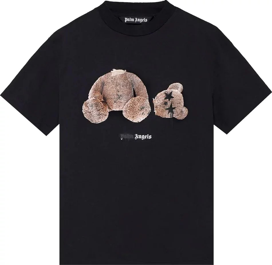 Palm Angels Spray PA Bear Classic Tee (Black)