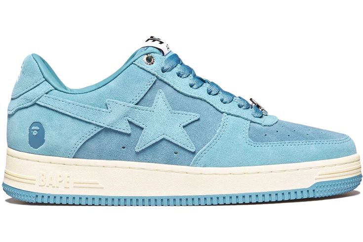 Bapesta Low - Blue Suede