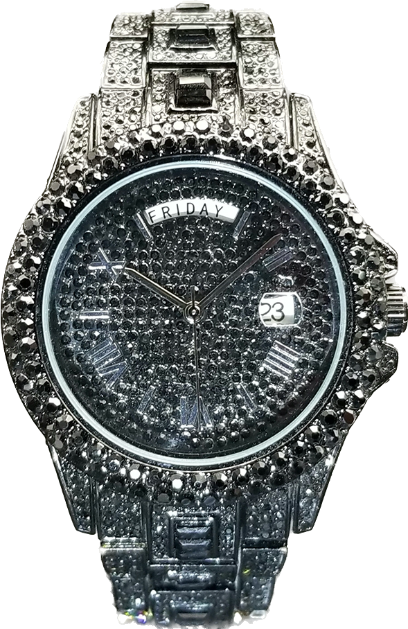 IL -Watch Timepiece with Full Diamonds in Luxury Gold, Waterproof