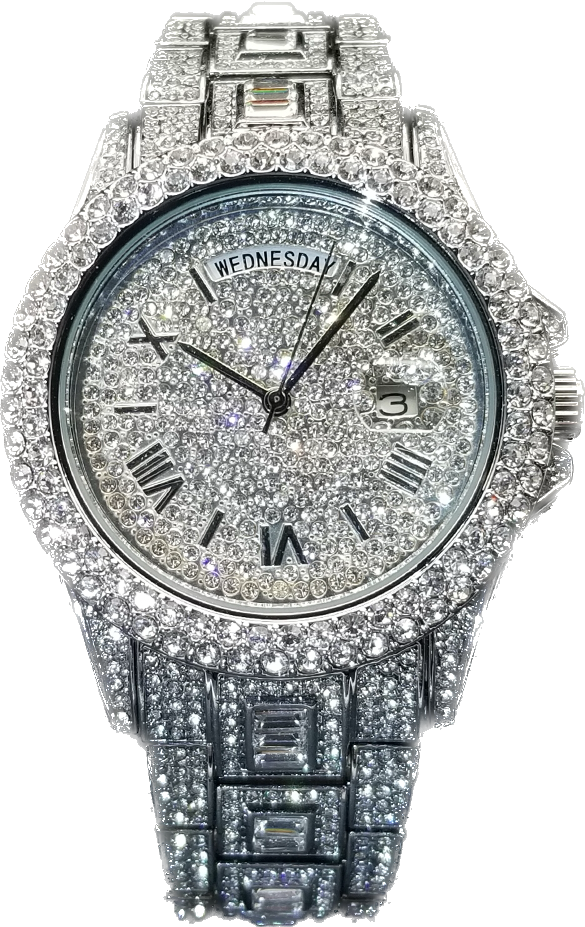 IL -Watch Timepiece with Full Diamonds in Luxury Gold, Waterproof