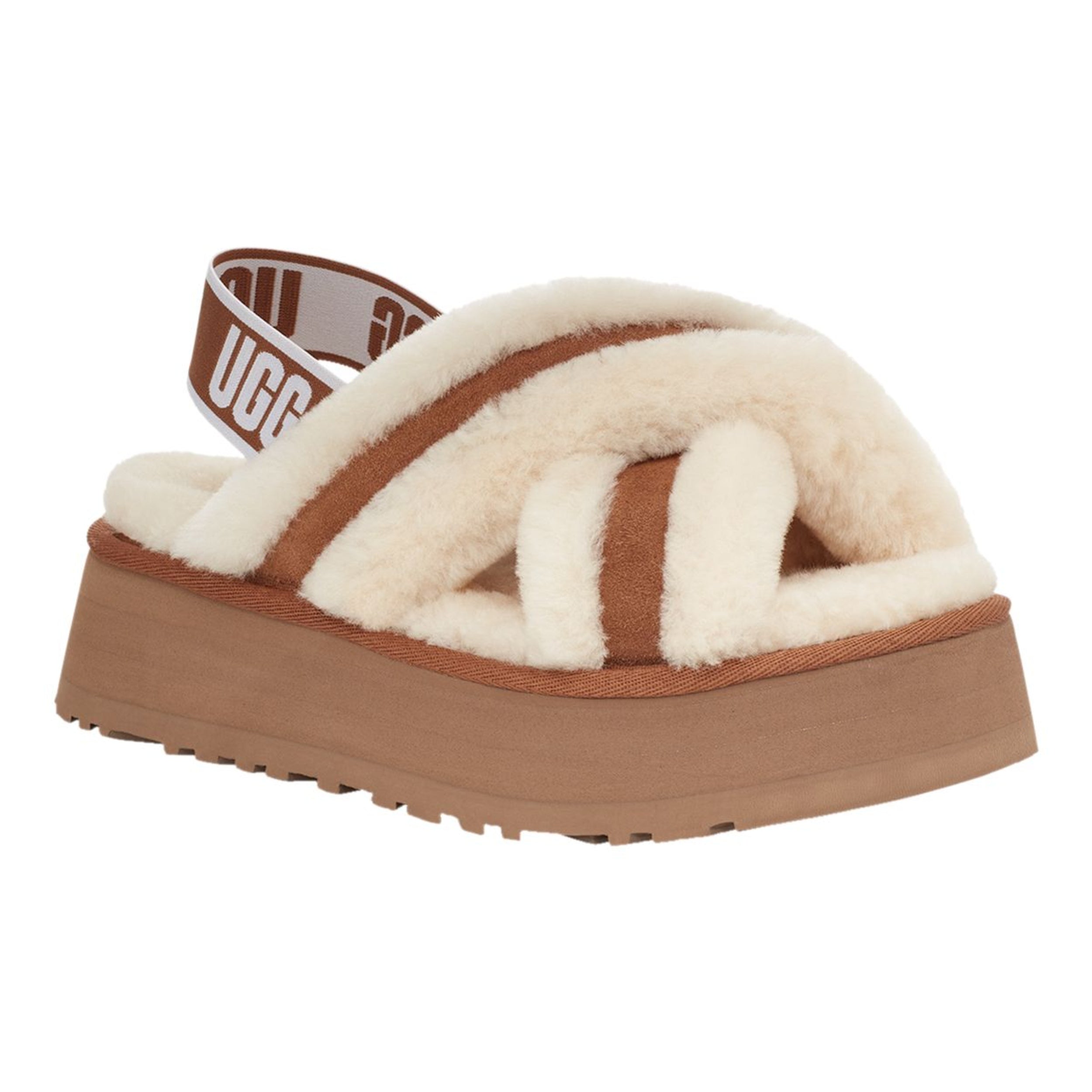 UGG Disco Cross Slide - Chestnut