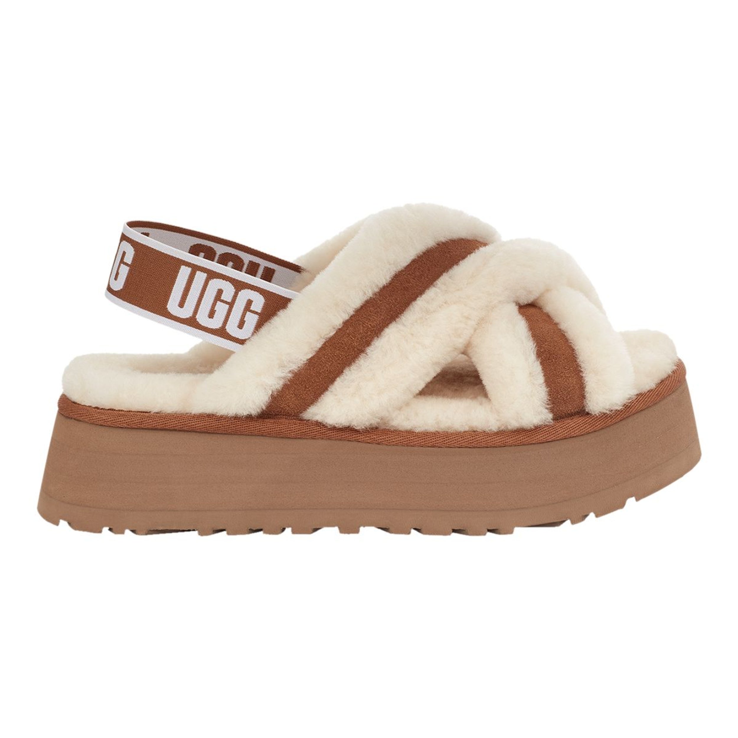 UGG Disco Cross Slide - Chestnut