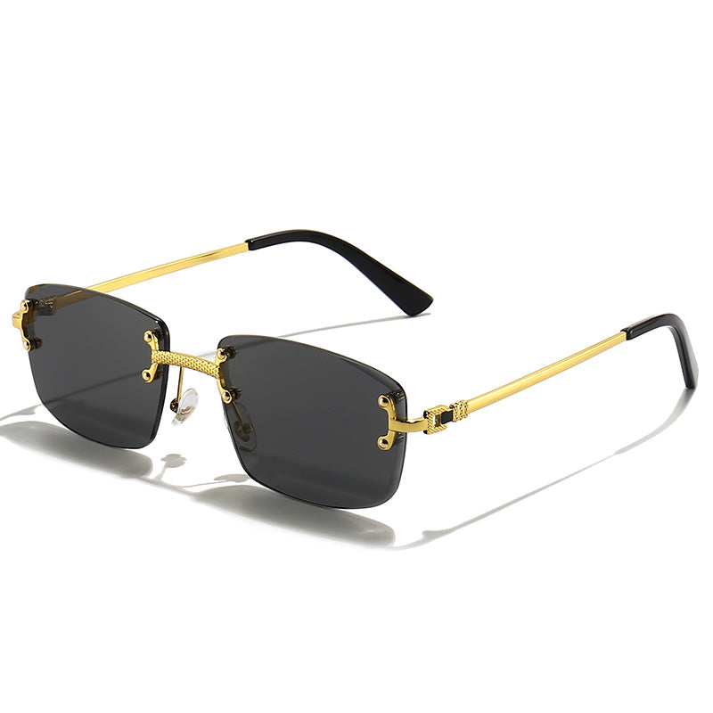 IL - Retro Sunglasses: Fashionable Round Metal Frame Mirrored Shades